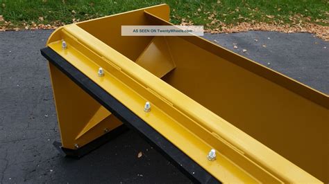 push box for skid steer|skid steer snow pusher box.